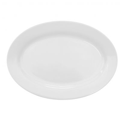 Oval Platter 10 5/8" (24/Case) – A versatile 10 5/8-inch oval platter, perfect for serving entrées, appetizers, or shared dishes. Made from durable, high-quality material, ideal for restaurants, cafés, catering, and elegant table presentations.