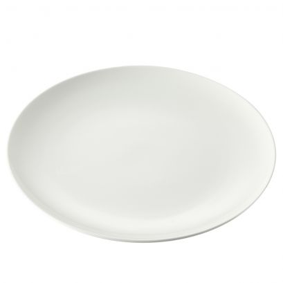 Coupe Oval Platter 13 1/4" (12/Case) – A stylish 13 1/4-inch coupe-style oval platter, perfect for serving entrées, appetizers, or shared dishes. Crafted from durable, high-quality stoneware, ideal for restaurants, cafés, catering, and modern table presentations.