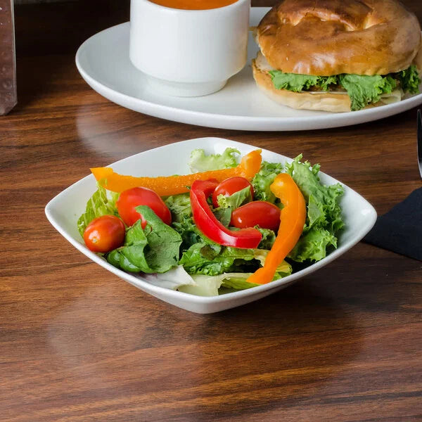 Square Bowl 38oz 9" (24/Case) – A large 38-ounce square bowl with a 9-inch diameter, ideal for serving salads, pasta, noodles, or shared dishes. Crafted from durable, high-quality stoneware, perfect for restaurants, cafés, catering, and modern table presentations.