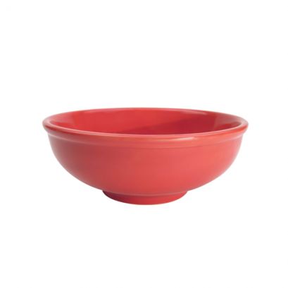 Pasta Bowl Red 25oz 7 1/2" (24/Case) – A 25-ounce pasta bowl with a 7 1/2-inch diameter, finished in bold red. Ideal for serving pasta, salads, or shared dishes. Made from durable, high-quality stoneware, perfect for restaurants, cafés, catering, and vibrant table presentations.