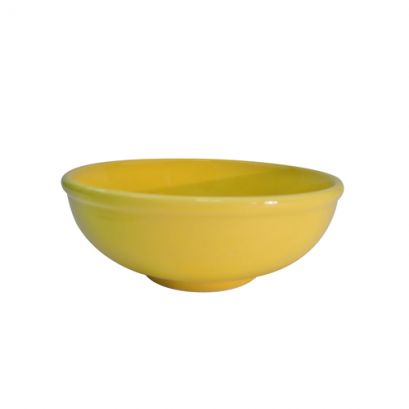 Pasta Bowl Yellow 25oz 7 1/2" (24/Case) – A 25-ounce pasta bowl with a 7 1/2-inch diameter, featuring a bright yellow finish that adds a lively touch to any table setting. Ideal for serving pasta, salads, and entrée portions. Crafted from durable, high-quality stoneware, perfect for restaurants, cafés, catering, and everyday foodservice use.