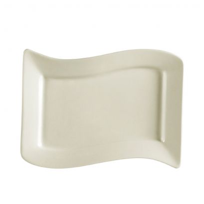 Rectangular Platter 10 1/2" (24/Case) – A versatile 10 1/2-inch rectangular platter ideal for appetizers, desserts, or shared servings. Durable stoneware construction with a clean, modern profile, perfect for commercial foodservice use.