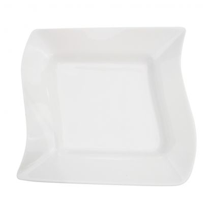 Square Soup Plate 9oz 8 1/2" (24/Case) – A 9-ounce square soup plate with an 8 1/2-inch diameter, ideal for serving soups, stews, pasta, or saucy dishes. Made from durable, high-quality stoneware, perfect for restaurants, cafés, catering, and everyday commercial use.