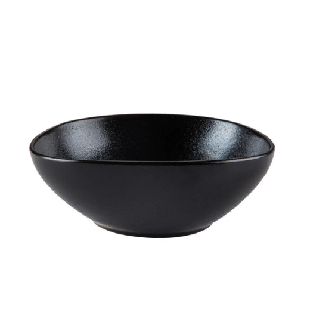 Morton Soup/Salad Bowl Lava Glaze Matte Black 24oz 6 3/4" (24/Case) – A 24-ounce soup or salad bowl with a 6 3/4-inch diameter, featuring a bold lava glaze in matte black. Perfect for serving soups, salads, pasta, or entrée portions. Crafted from durable, high-quality stoneware, ideal for restaurants, cafés, catering, and contemporary table presentations.