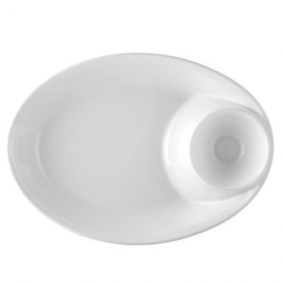 C.A.C. Oval Chip & Dip Bowl 65oz/8oz 13 7/8" durable porcelain, elegant design – SKU RSCAC-MX-OB14-12
