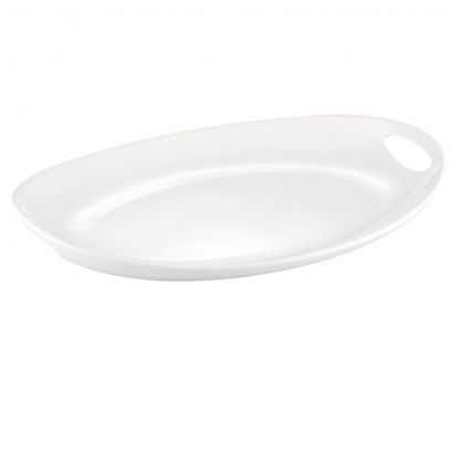 C.A.C. Handled Deep Oval Tray 20 1/4" durable porcelain with side handles – SKU RSCAC-MX-OT20-4