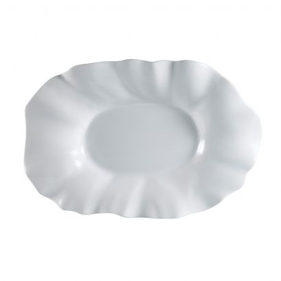 C.A.C. Wavy Platter 26" durable porcelain with elegant wavy design – SKU RSCAC-MX-W25-3