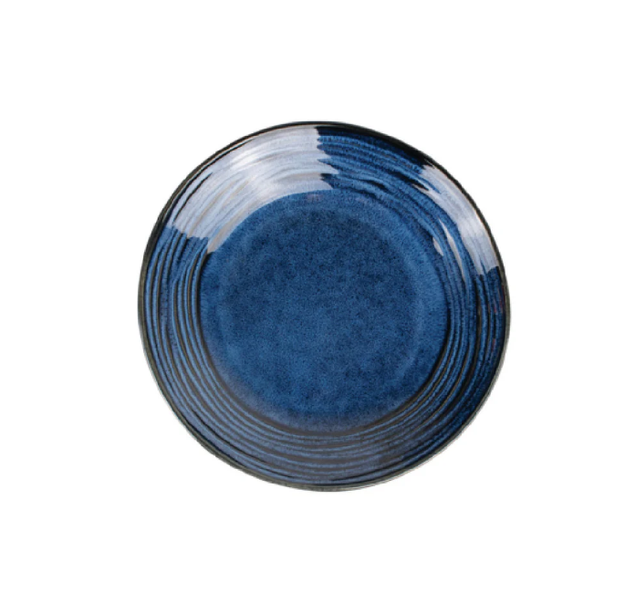 C.A.C. NEP-3-24 Neptune Pasta Bowl, 19oz 8 1/2" porcelain in Starry Night Blue/Black glaze, chip-resistant and dishwasher safe – case of 24