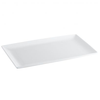 C.A.C. NGA-541-12 Deep Coupe Rectangular Platter 13 1/2" durable porcelain – case of 12