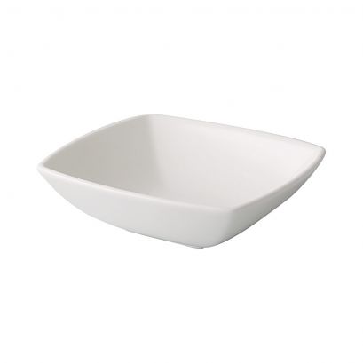 C.A.C. NGA-B4-48 Square Bowl 7oz, 4 1/2" porcelain – case of 48