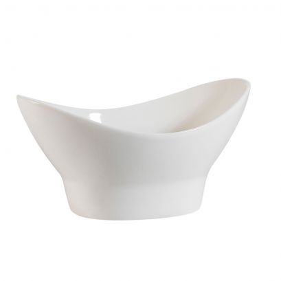 C.A.C. NGB-8-36 Nugget Bowl with Foot 16oz, 8" porcelain – case of 36