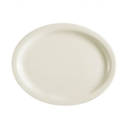 C.A.C. NRC-19-12 Oval Platter N.R. – 12 1/2" porcelain serving platter, case of 12