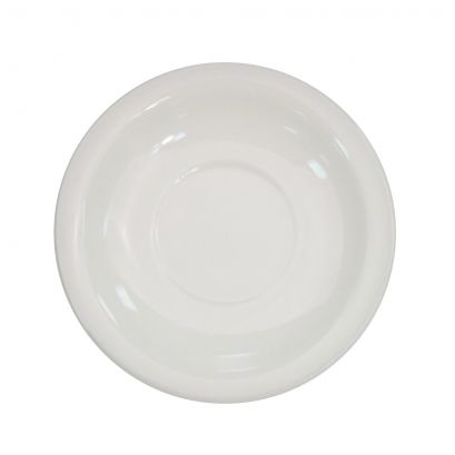 C.A.C. NRC-2-36 Saucer for NRC-1 Cup – 5 1/2" white porcelain saucer, case of 36