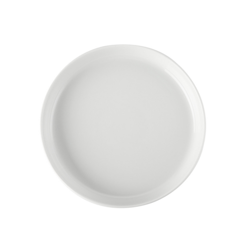 C.A.C. OLA-7-24 Orlando Plate Straight Side – 7 3/4" white porcelain plate, case of 24