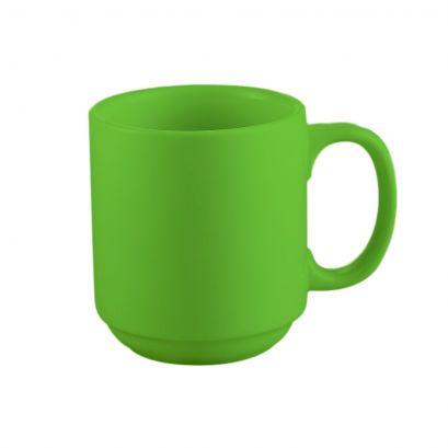 C.A.C. PRM-12-G Prime Straight Stacking Mug Green 12oz – 36 per case