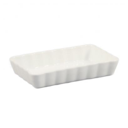 C.A.C. QCD-RT7 7-inch rectangular quiche dish, case of 36