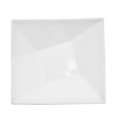 C.A.C. QZT-B7 24oz crystal square bowl, 7-inch, case of 24