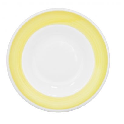 C.A.C. R-115-Y 24oz yellow pasta bowl, 11 3/8-inch, case of 12