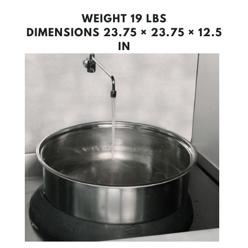 Stainless steel stockpot for stovetops