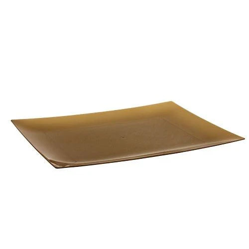 Rectangles Gold Plates in 7-inch, 9-inch, and 11.75-inch sizes, ideal for serving appetizers, entrees, and desserts at elegant events and formal gatherings