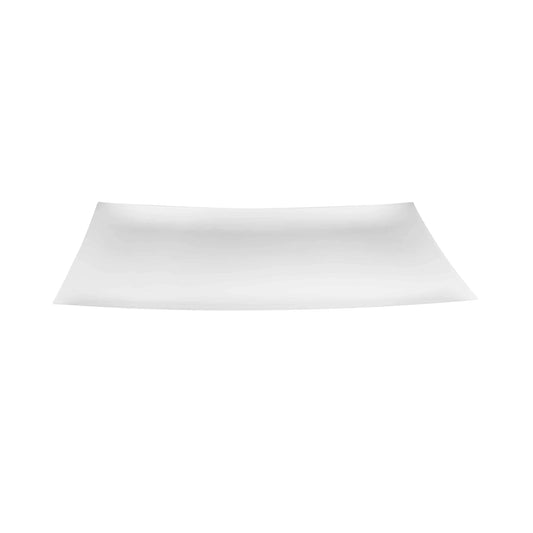 9"x13" pearl-colored rectangular serving tray for stylish food presentation, ideal for showcasing appetizers, desserts, and gourmet dishes at formal events and upscale parties.