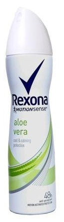 Rexona Aloe Vera antiperspirant deodorant spray for women, 200 mL bottle.