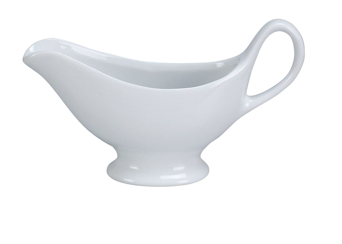 Yanco Sauce Boat SB-3 is a stylish and practical addition to any dining setting. Featuring a sleek curved design, this sauce boat enhances presentation while ensuring effortless pouring. Crafted from durable porcelain with a smooth white glaze, it offers excellent resistance to scratches and temperature variations. Ideal for serving gravies, dressings, and sauces, this elegant piece is perfect for both classic and contemporary interiors.