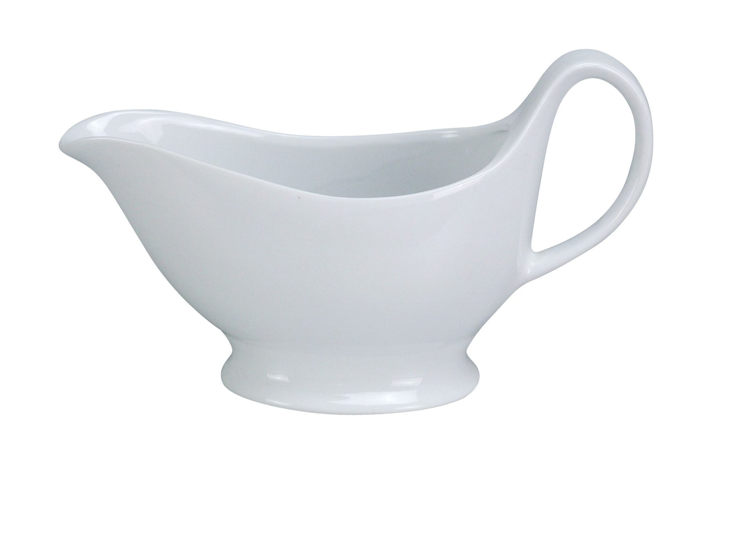Yanco Sauce Boat SB-8 is a stylish and practical addition to any dining setting. Featuring a sleek curved design, this sauce boat enhances presentation while ensuring effortless pouring. Crafted from durable porcelain with a smooth white glaze, it offers excellent resistance to scratches and temperature variations. Ideal for serving gravies, dressings, and sauces, this elegant piece is perfect for both classic and contemporary interiors. 