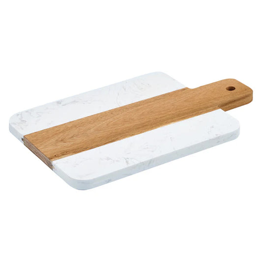 Winco SBMW-117 to SBMW-157, 11"–15" Marble & Wood Serving Boards