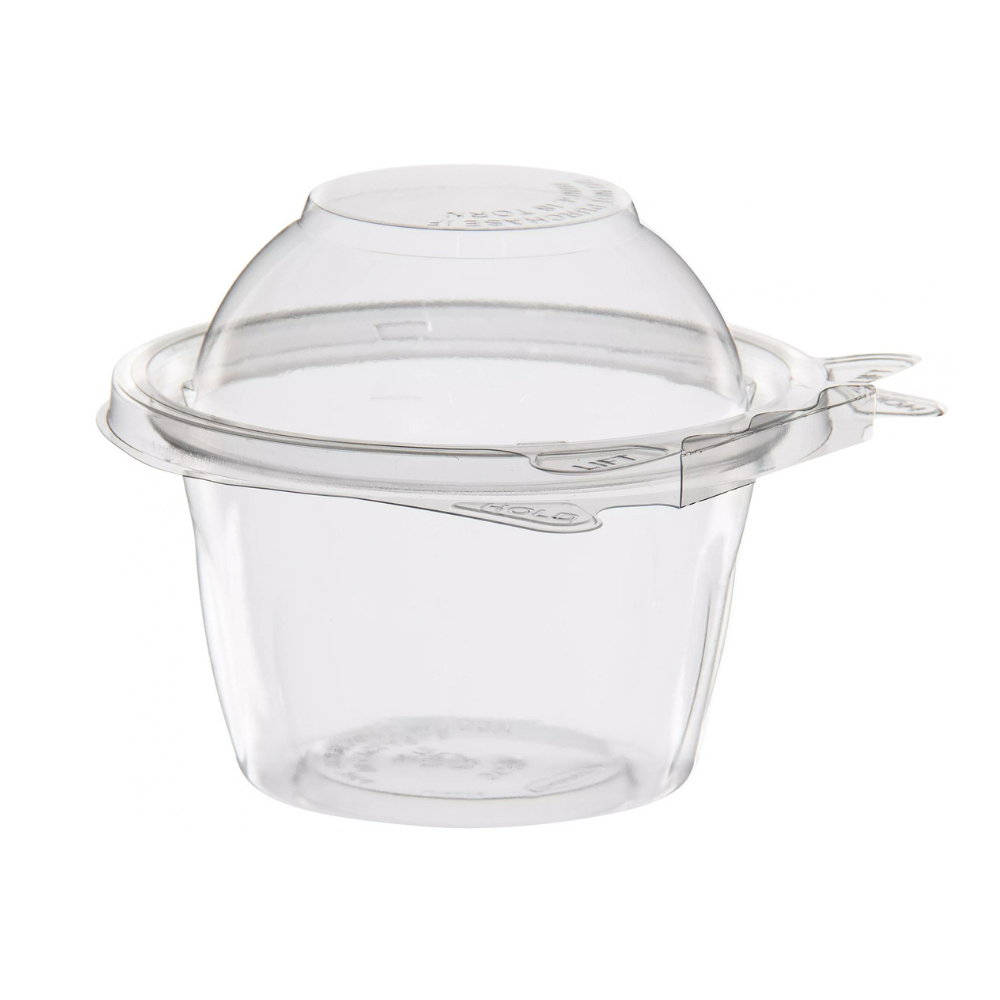 Dart 8oz PET Tamper Evident Snack Cup with Dome Lid