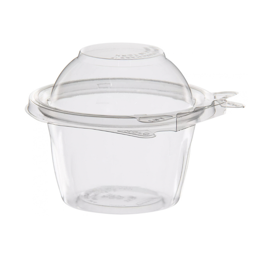 Dart 8oz PET Tamper Evident Snack Cup with Dome Lid