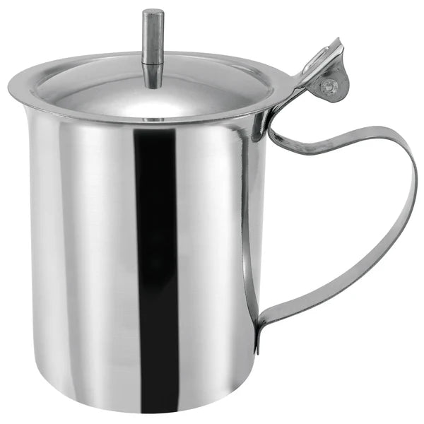 Winco SCT-10 and SCT-10F, 10oz Creamer Server w/Cover or Stackable Cover - Restaurant Kitchen, Buffet Stations, Catering Services