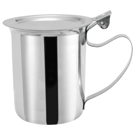 Winco SCT-10 and SCT-10F, 10oz Creamer Server w/Cover or Stackable Cover - Restaurant Kitchen, Buffet Stations, Catering Services