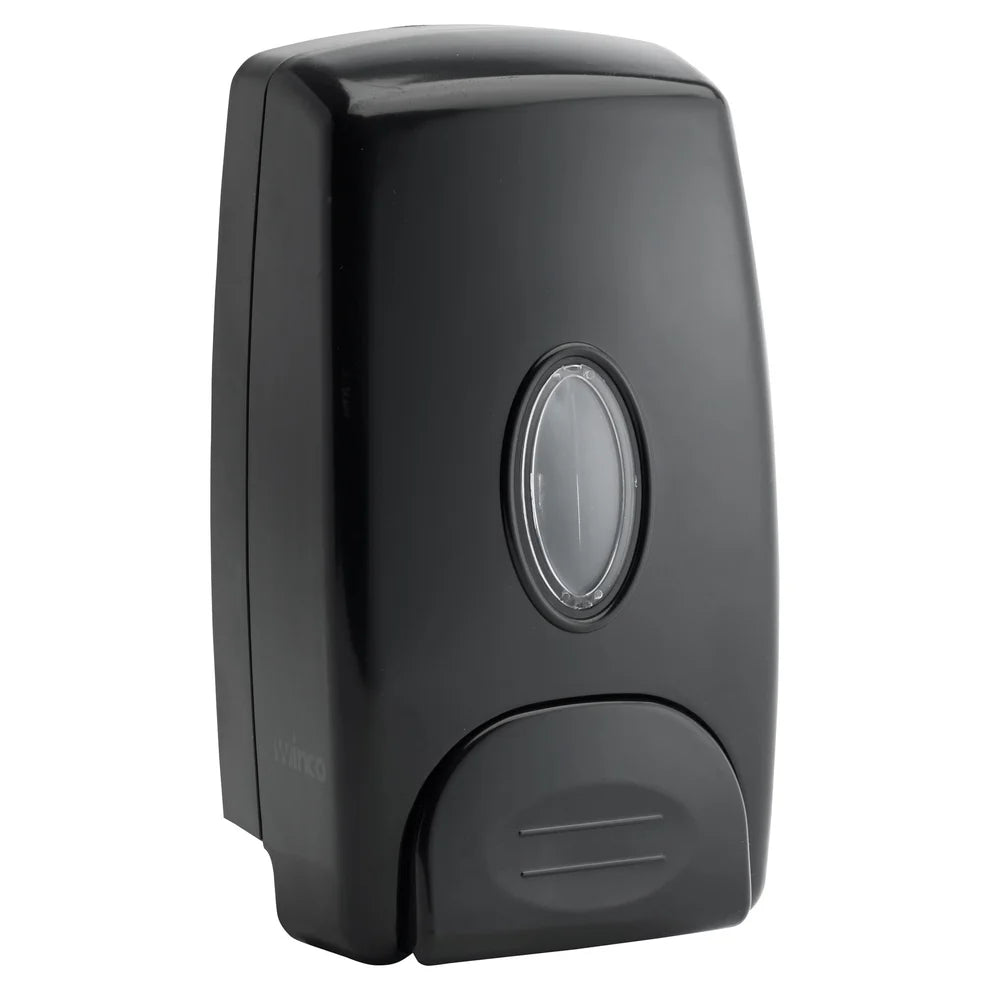 Winco SD-100/100K, 1L Manual, White/Black Soap Dispenser