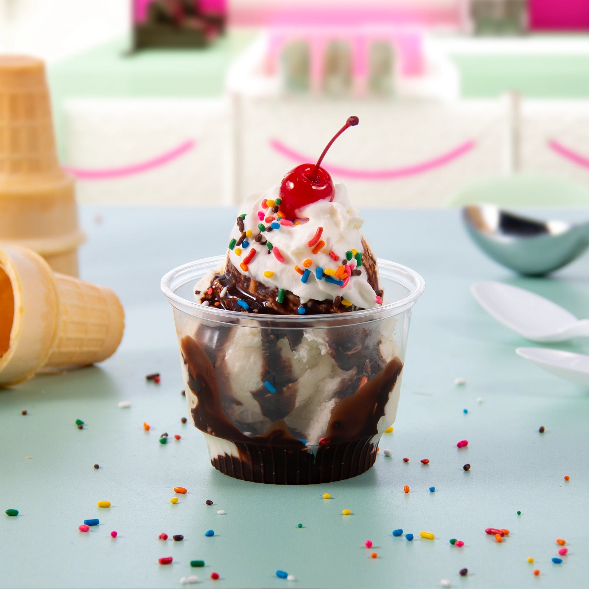 sd8 solo dart sundae cup clear disposable cups