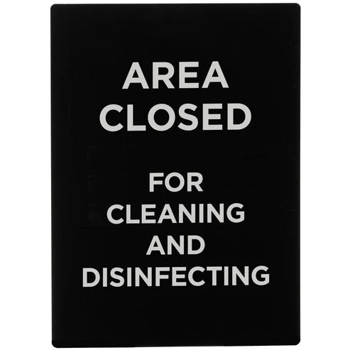 Winco SGN-802 to SGN-807, 6"x9" Black "No Smoking" Info Signs