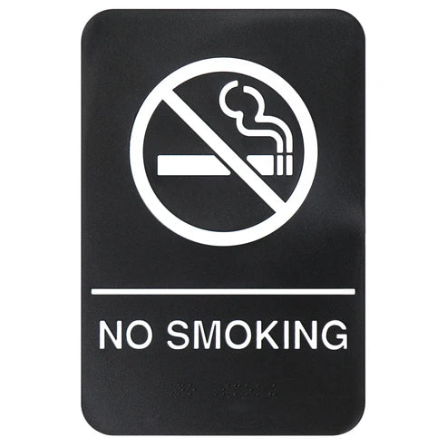 Winco SGNB-601 to SGNB-653B, 6"x9" Braille Info Signs, Various Messages