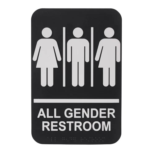 Winco SGNB-601 to SGNB-653B, 6"x9" Braille Info Signs, Various Messages