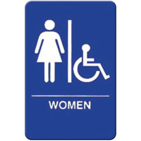 Winco SGNB-601 to SGNB-653B, 6"x9" Braille Info Signs, Various Messages