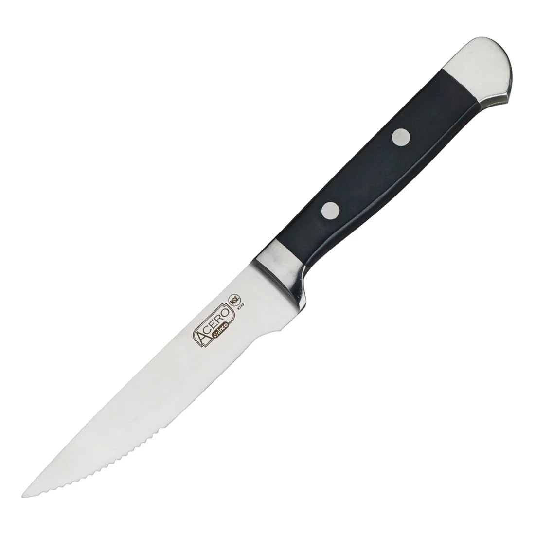 Winco SK-1 and SK-12, 4pcs, Gift Box and 12-pc Bulk Pack Acero Gourmet Steak Knives