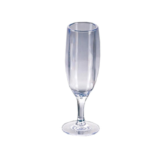 Yanco Champagne Glass SM-06-C is a stylish and durable choice for serving champagne at upscale restaurants, luxury events, and formal gatherings. Made from high-quality SAN plastic, this 6 oz glass offers the elegant clarity of traditional glassware while being impact-resistant for high-traffic environments. With a sleek 2.75-inch diameter and a refined 7.5-inch height, it enhances the visual appeal of any celebration. 