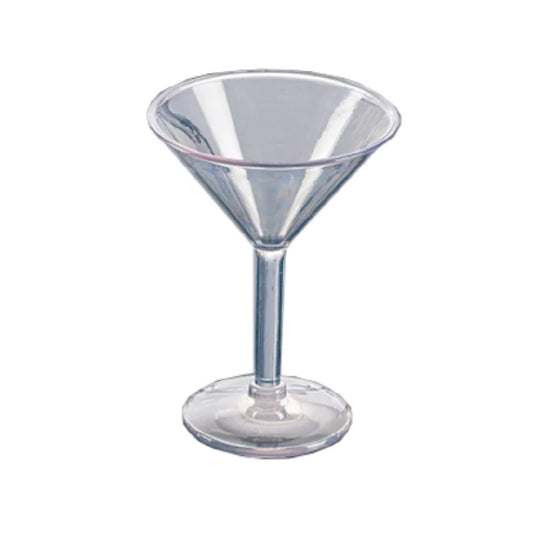 Yanco Martini Glass SM-06-MT is a stylish and durable choice for serving classic martinis and cocktails in professional settings. Made from high-quality SAN plastic, this 6 oz glass offers the clarity of traditional glassware while being impact-resistant, making it ideal for bars, restaurants, and catering events. With a sleek 4.25-inch diameter and 5.75-inch height, it enhances drink presentation while ensuring practicality for high-volume service. 