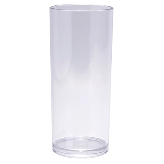 Yanco Hi Ball Glass SM-16-H is a durable and stylish choice for serving a variety of beverages in both casual and professional settings. Made from high-quality SAN plastic, this 16 oz glass offers exceptional clarity while being impact-resistant, making it ideal for high-traffic environments such as restaurants, bars, and catering services. With a sleek 2.75-inch diameter and a 6.25-inch height, it provides an elegant yet practical presentation for cocktails, soft drinks, and more. 