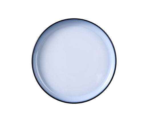 Yanco Round Deep Plate SN-109 showcases a contemporary gradient design in white and black, blending tones for a sleek and modern presentation. Made from durable melamine, this plate offers a lightweight and scratch resistant option for both casual and upscale dining settings. Its deep design makes it ideal for serving sandwiches, salads, or light entrees with visual flair and practical strength.