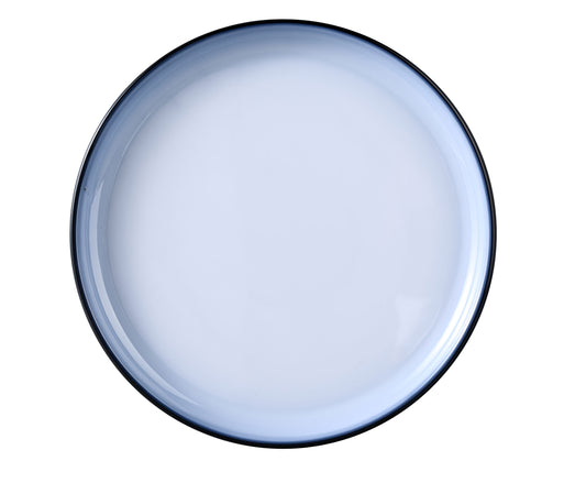 Yanco Round Deep Plate SN-112 offers a bold, modern aesthetic with its smooth white and black gradient design. Crafted from high-quality melamine, it provides exceptional durability while maintaining a lightweight feel. This round dinner plate is ideal for showcasing main courses with style, making it a versatile choice for both casual and upscale dining.