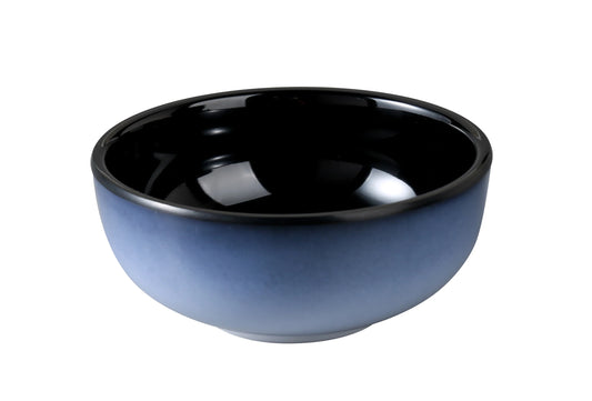 Yanco Rice Bowl SN-404 blends modern aesthetics with lasting functionality. Made from durable melamine, it showcases a sleek white and black gradient finish that adds a sophisticated edge to casual and upscale presentations. Its compact design is ideal for serving rice, small sides, or individual desserts.