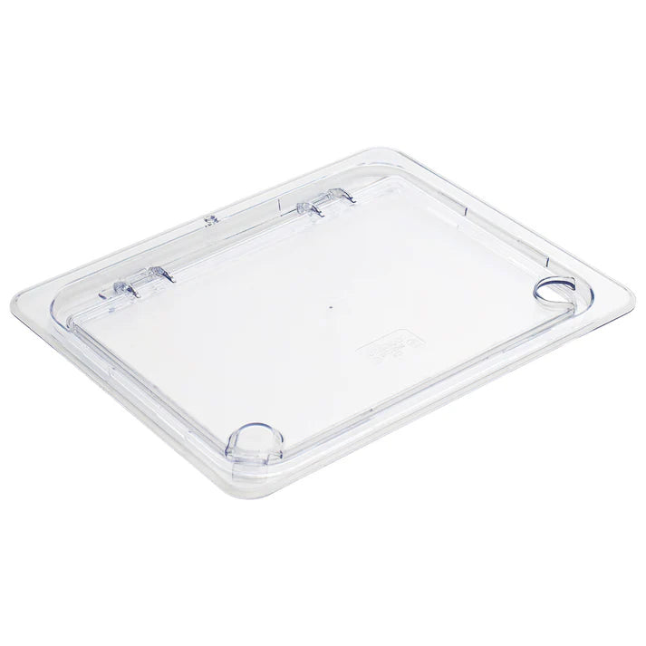 Cover for Food Pan is made from polycarbonate, this shatterproof cover is easy to clean and will withstand high volume service. This translucent food pan cover provides a clear view of what's inside.