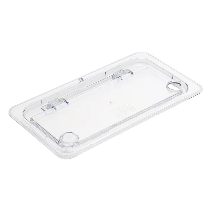 Cover for Food Pan is made from polycarbonate, this shatterproof cover is easy to clean and will withstand high volume service. This translucent food pan cover provides a clear view of what's inside.