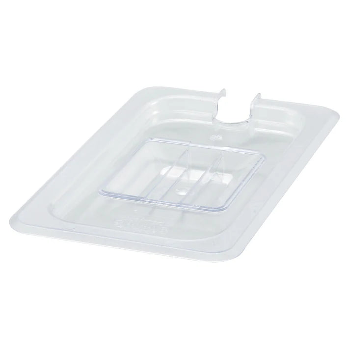 Cover for Food Pan is made from polycarbonate, this shatterproof cover is easy to clean and will withstand high volume service. This translucent food pan cover provides a clear view of what's inside.