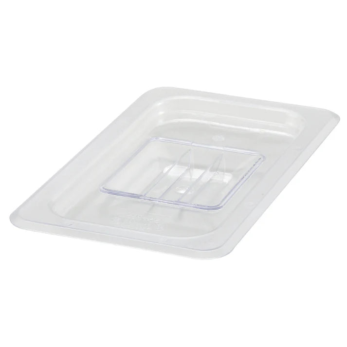 Cover for Food Pan is made from polycarbonate, this shatterproof cover is easy to clean and will withstand high volume service. This translucent food pan cover provides a clear view of what's inside.